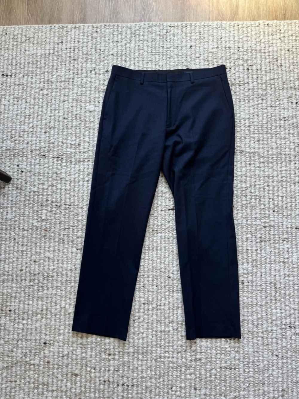 J.Crew Thompson 34x30 Navy 100% Wool Suit Pants Mens Dress Trousers Tailored Fit